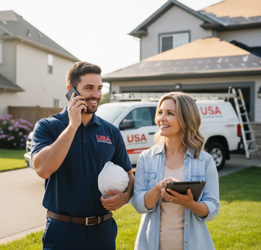 USA Roof Repair Experts customer support in Hartshorne